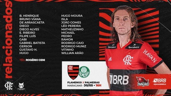 Com as voltas de Arão e Bruno Henrique, Flamengo divulga a lista para encarar o Palmeiras