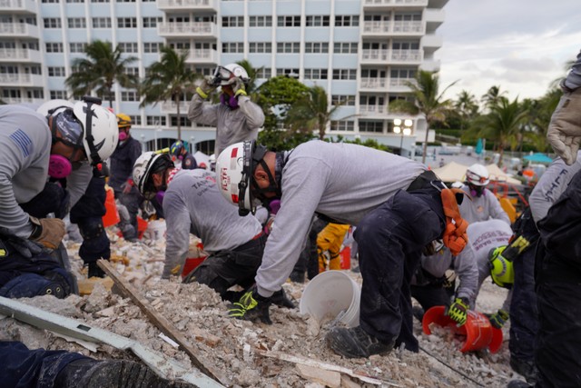 Sobe para 16 o número de mortos em desabamento na região de Miami