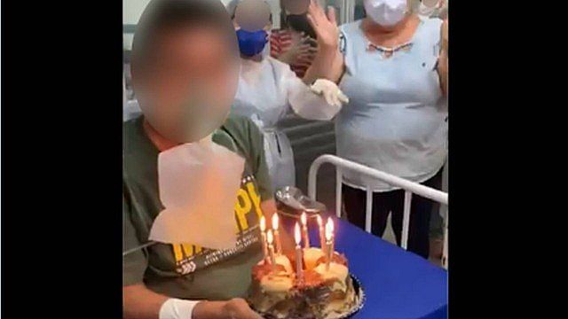 Morre paciente que assoprou velas de aniversário em ala de Covid-19