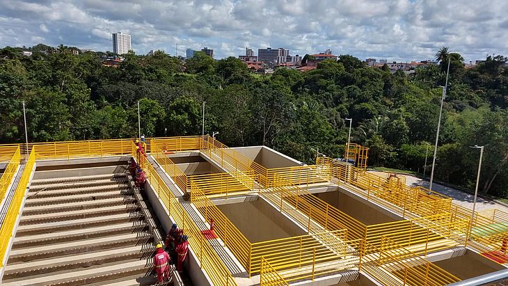 Nova estação de tratamento de esgoto está em fase de teste para operar em Maceió