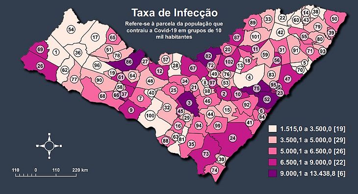 Covid: 94 dos 102 municípios de AL não registraram aumento de novos casos, aponta relatório