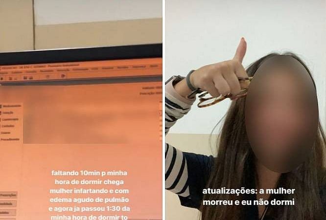 Estudante de medicina é suspensa de estágio após expor e ironizar paciente: “A mulher morreu e eu não dormi”