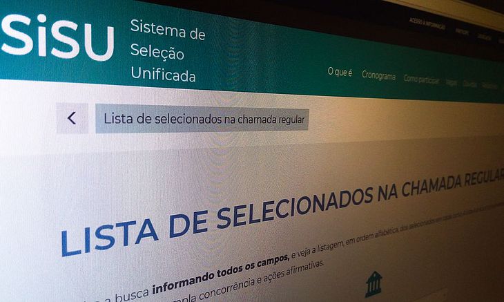 MEC divulgou resultado da primeira chamada do Sisu