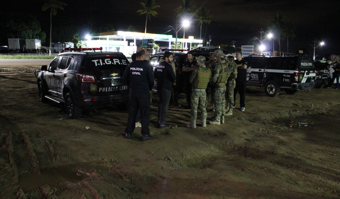 Polícia Civil é recebida a tiros em megaoperação realizada na cidade de Atalaia