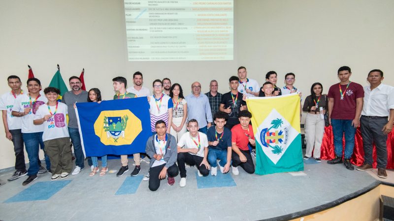 Rede estadual celebra 76 medalhas na OBMEP com conquistas históricas