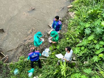 Fiscalização conjunta investiga mortandade de peixes no Rio Santo Antônio