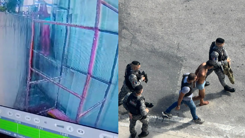 Imagens mostram falso policial tirando a roupa para tentar escapar da polícia; assista