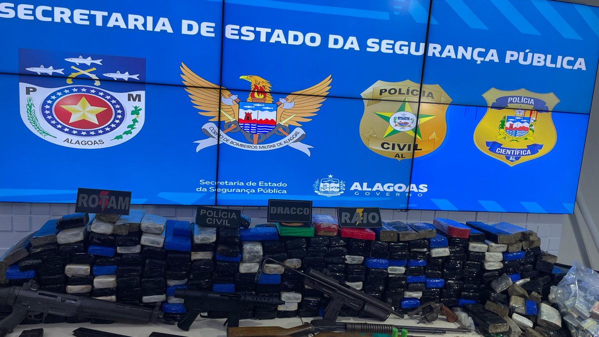 Apreensões: traficante ‘Nem Catenga’ teria enviado fuzil e outras armas do RJ para Maceió