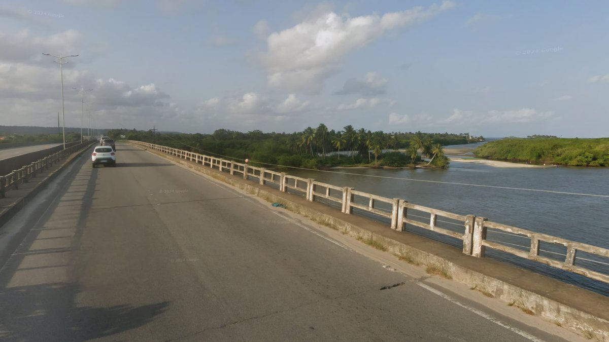 Defesa Civil realiza vistoria para avaliar risco de ruptura em cabeceira de ponte na AL 101 Sul