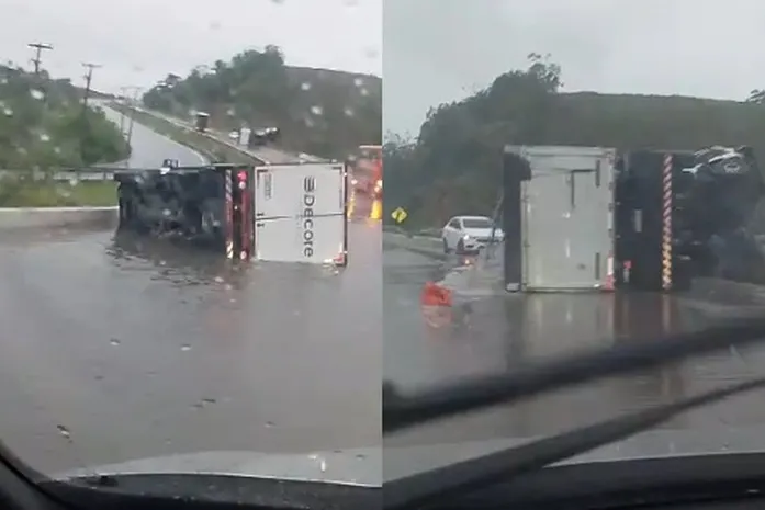 Caminhões tombam na BR-101 entre Junqueiro e Teotônio Vilela nas últimas 24 horas