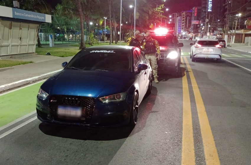 Operação Ruído Zero flagra motorista embriagado com veículo de luxo adulterado