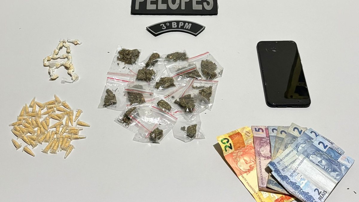 Suspeito de tráfico é preso com quase 100 embalagens de drogas no Agreste de Alagoas