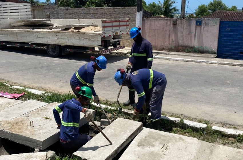 Infraestrutura realiza tamponamento de galeria pluvial em Fernão Velho